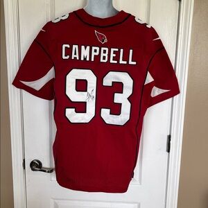 Authentic Nike Calais Campbell Autographed Arizona Cardinals Jersey